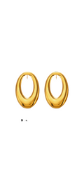 Aretes ovalados
