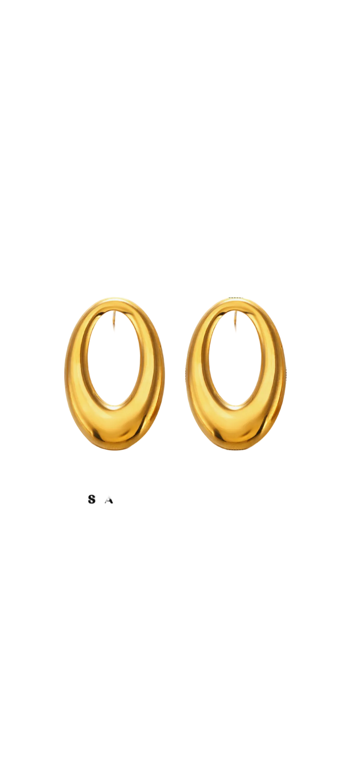 Aretes ovalados