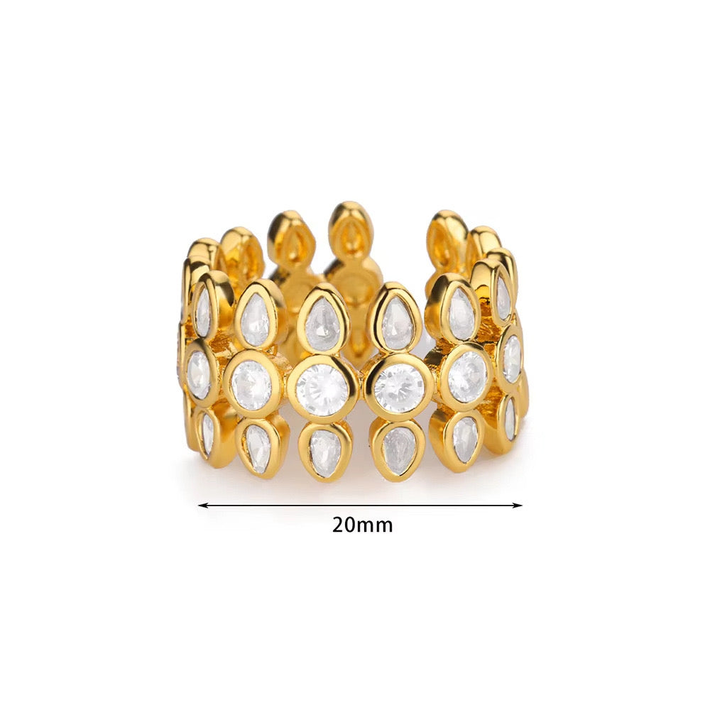 Anillo acero ajustable