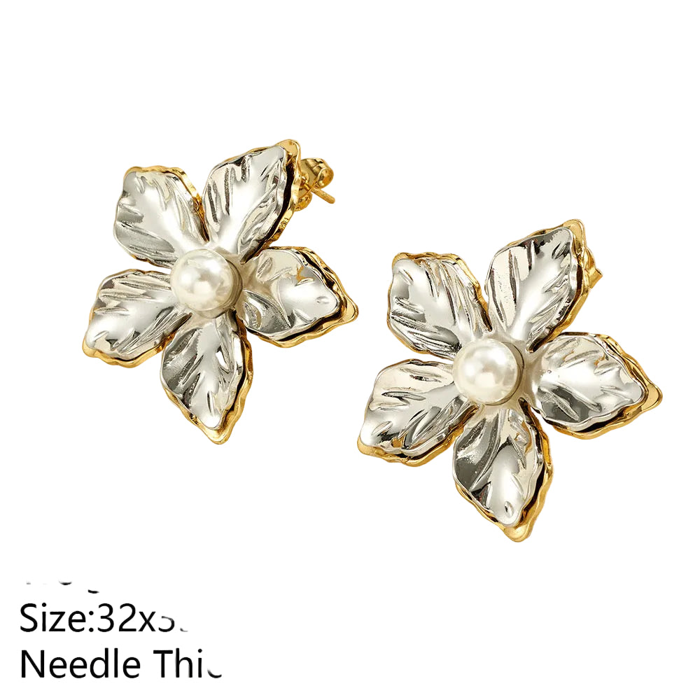 Aretes doble tono