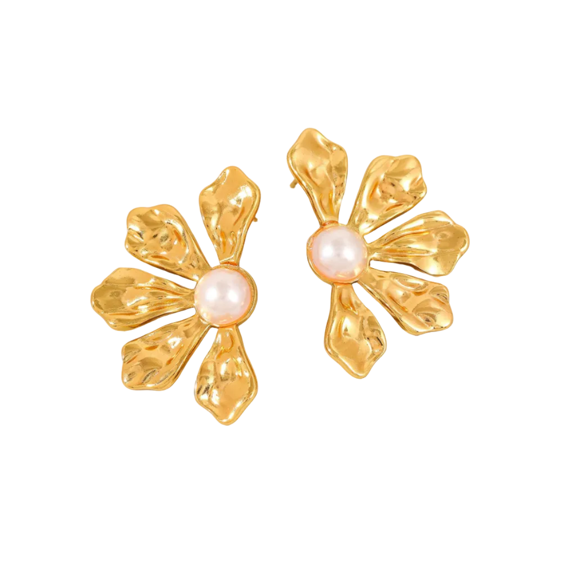 Aretes mitad flor