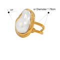 Anillo perla chunky