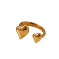 Anillo corazón ajustable
