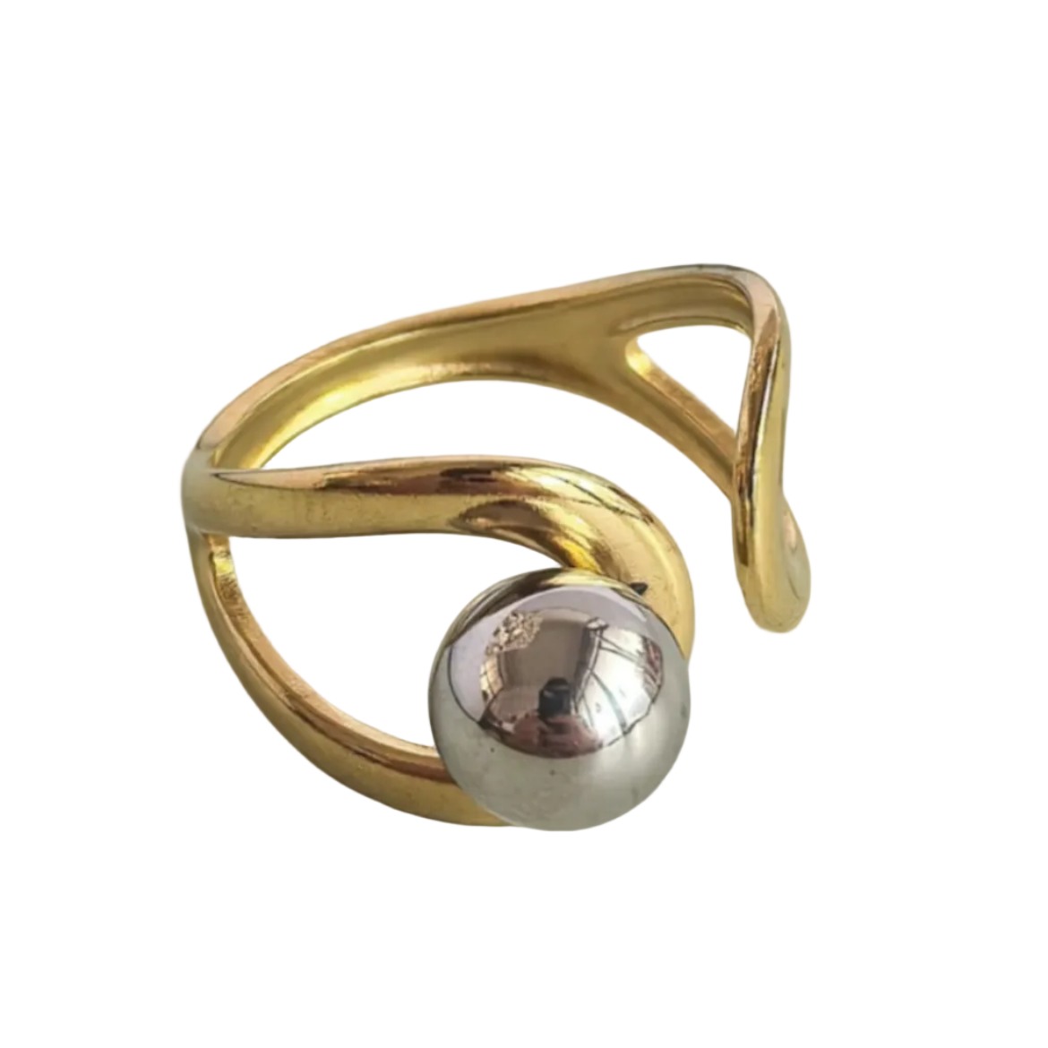 Anillo doble tono